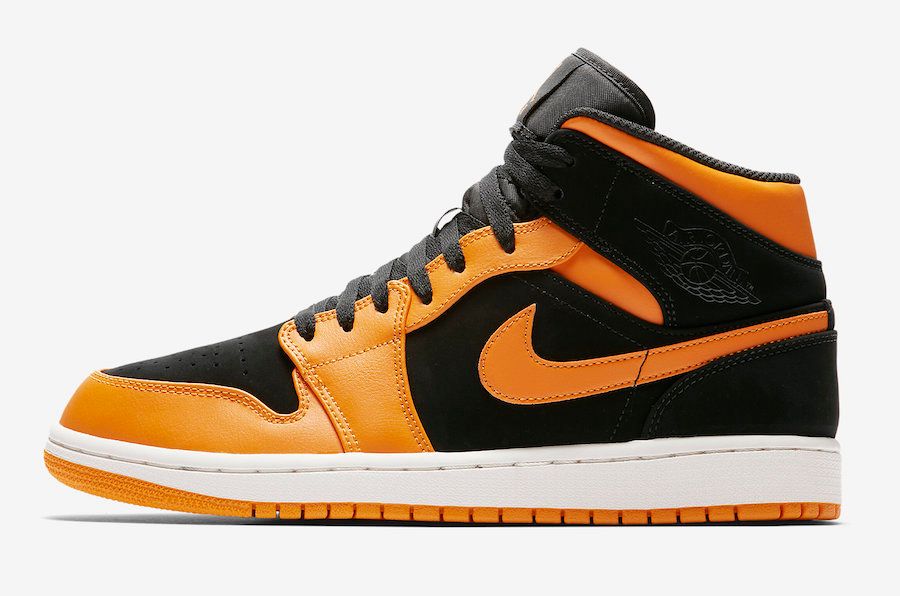 ナイキ エアジョーダン1 ミッド オレンジピール 2枚目