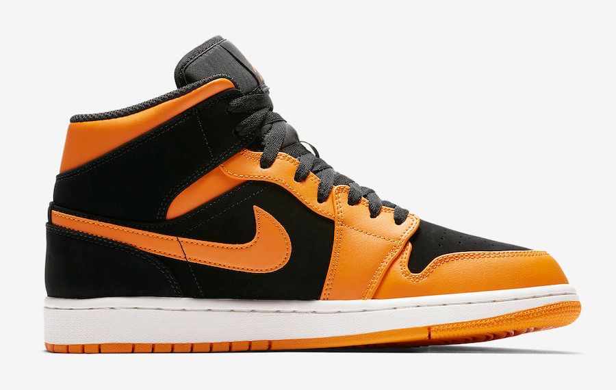 ナイキ エアジョーダン1 ミッド オレンジピール 3枚目