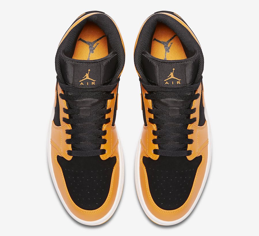 ナイキ エアジョーダン1 ミッド オレンジピール 4枚目