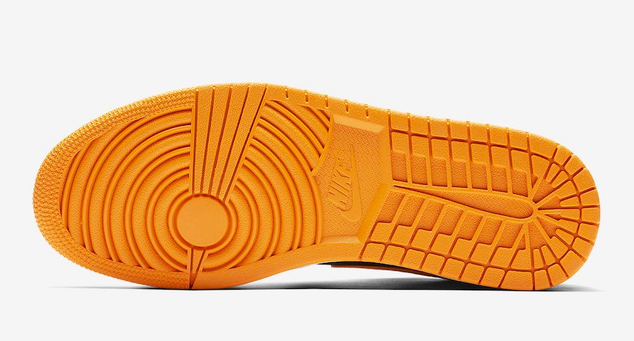 ナイキ エアジョーダン1 ミッド オレンジピール 6枚目