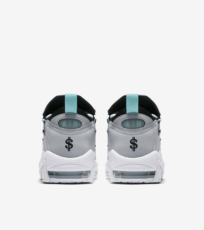 ナイキ エアモアマネー ウルフグレー/アイスランド グリーン 6枚目
