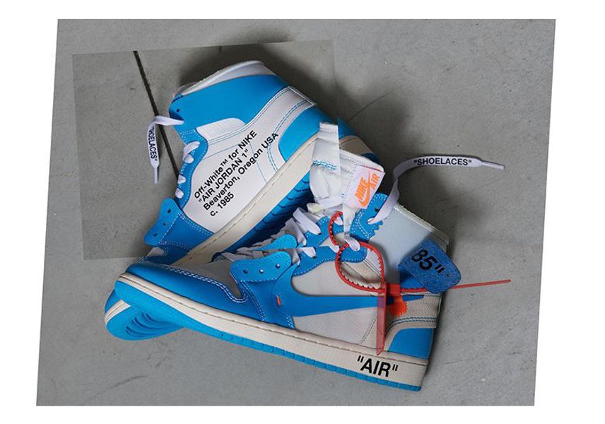 Off-White × Nike Air Jordan 1 High UNC
