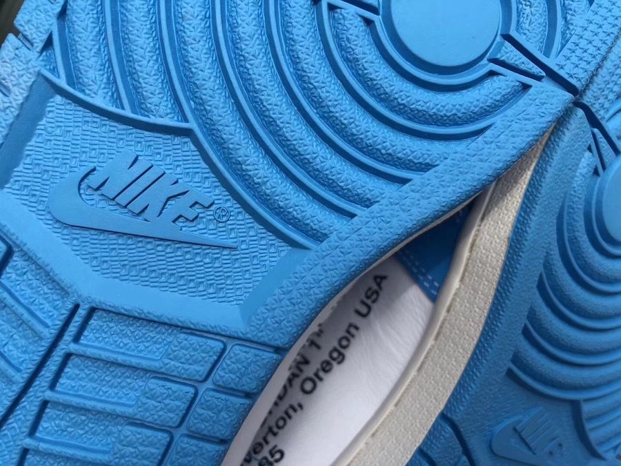 【スニダンで購入可】OFF-WHITE × NIKE AIR JORDAN 1 UNC WHITE/DARK POEDER BLUE 12枚目