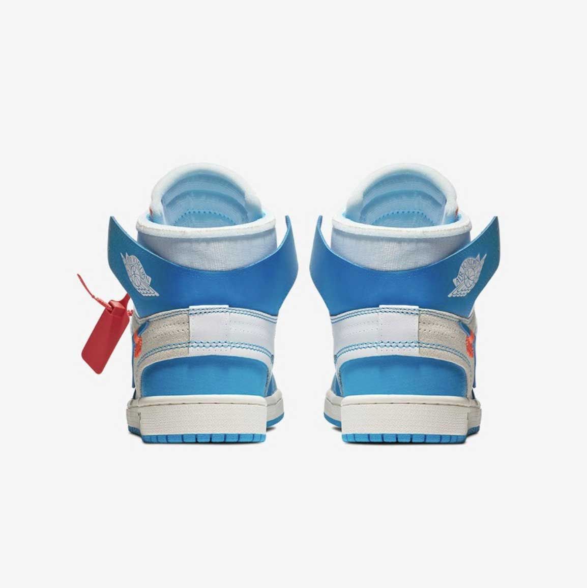 【スニダンで購入可】OFF-WHITE × NIKE AIR JORDAN 1 UNC WHITE/DARK POEDER BLUE 4枚目