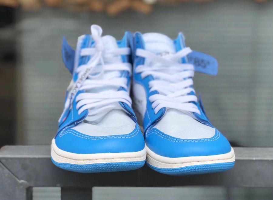 【スニダンで購入可】OFF-WHITE × NIKE AIR JORDAN 1 UNC WHITE/DARK POEDER BLUE 8枚目