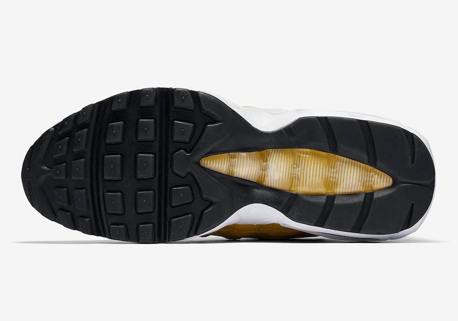 ナイキ エアマックス95 サテン マスタードイエロー 6枚目