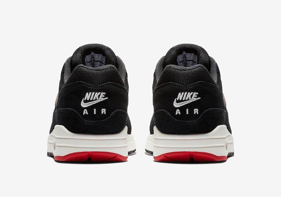 ナイキ エアマックス1 プレミアム “ブラック/ユニバーシティレッド” 3枚目