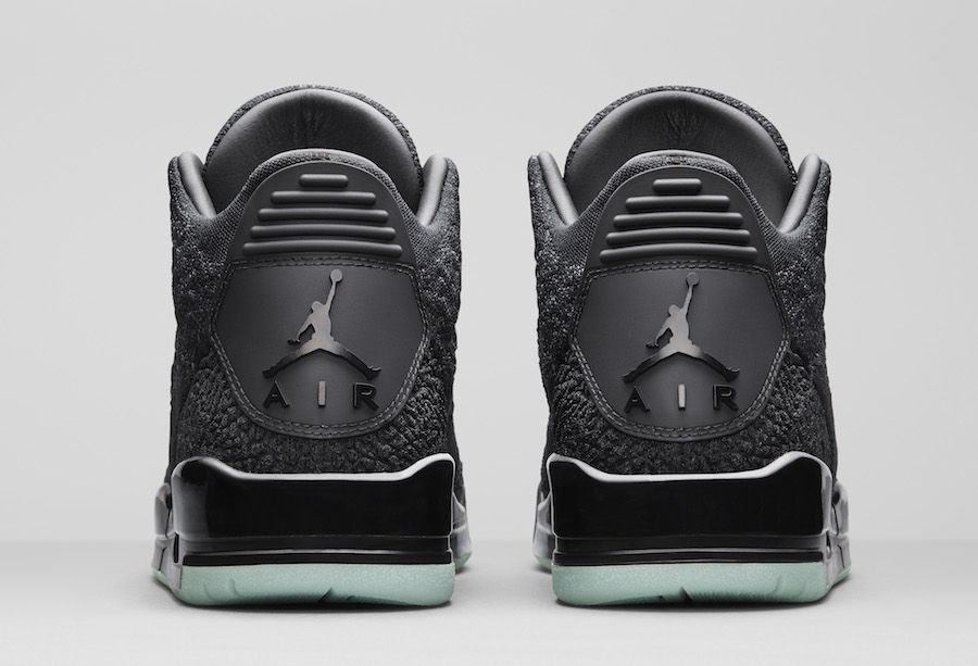 ナイキ エアジョーダン3 フライニット ブラック 6枚目