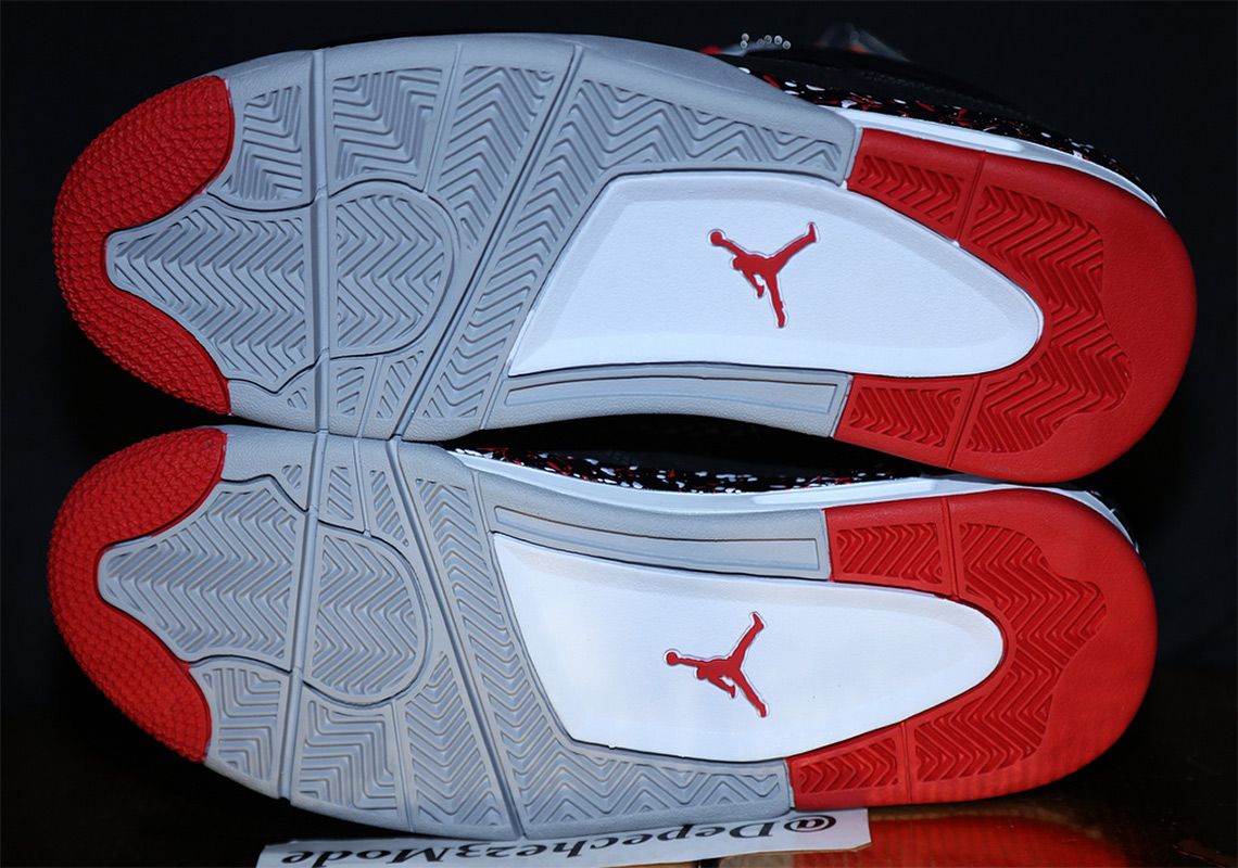 OVO×ナイキ エアジョーダン4 レトロ スプラッター 19枚目