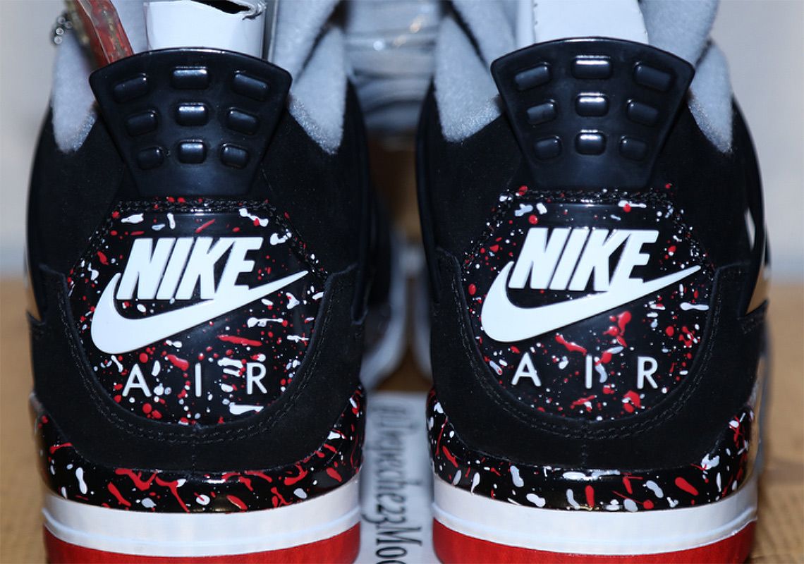 OVO×ナイキ エアジョーダン4 レトロ スプラッター 18枚目