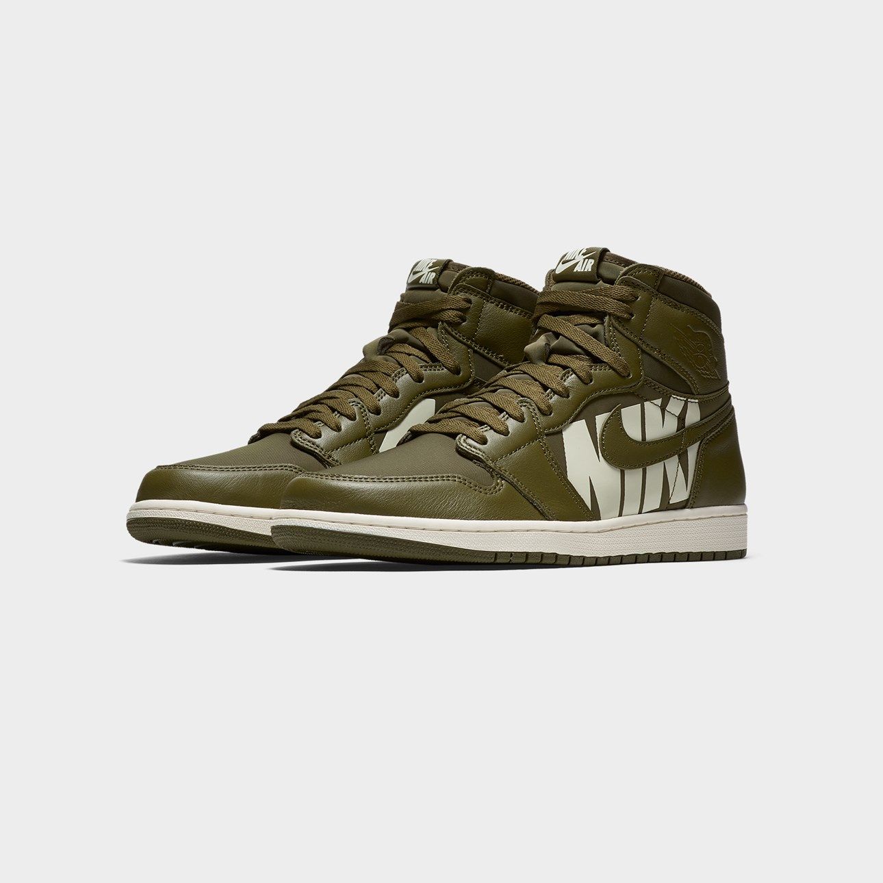 ナイキ エアジョーダン1 レトロ ハイ OG オリーブ キャンバス/セイル 2枚目