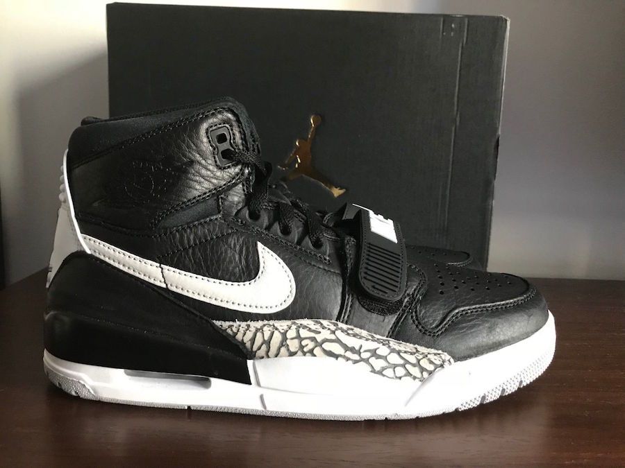 DON C×ナイキ ジョーダンレガシー312 ブラックセメント 2枚目