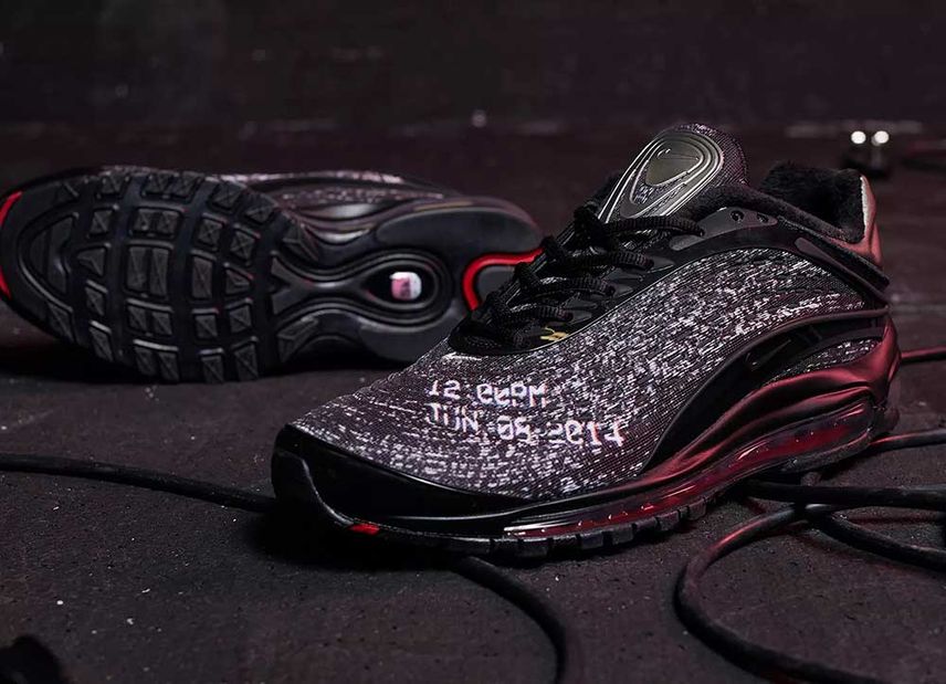 スケプタ×ナイキ エアマックスデラックス ブラック ディープレッド