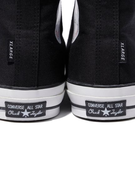 エクストララージ × コンバース オールスター 100 スリップ ハイ ブラック/ホワイト 4枚目