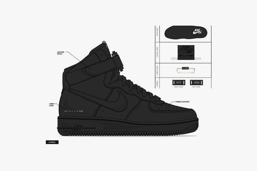 【スニダンで購入可】10/24発売 ALYX × NIKE AIR FORCE 1 HIGH 4COLORS 抽選/定価 /販売店舗まとめ 15枚目