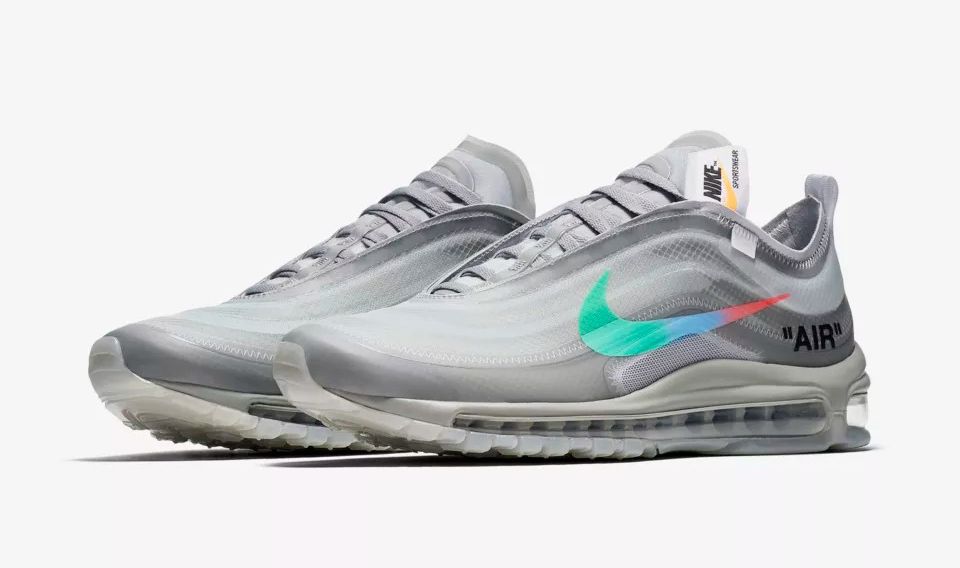 オフホワイト×ナイキ エアマックス97 グレー 2枚目