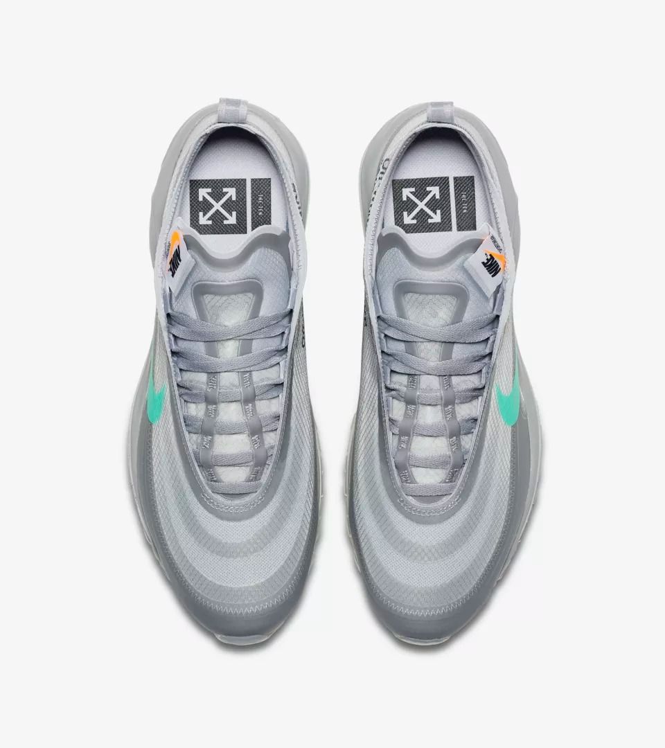 オフホワイト×ナイキ エアマックス97 グレー 5枚目