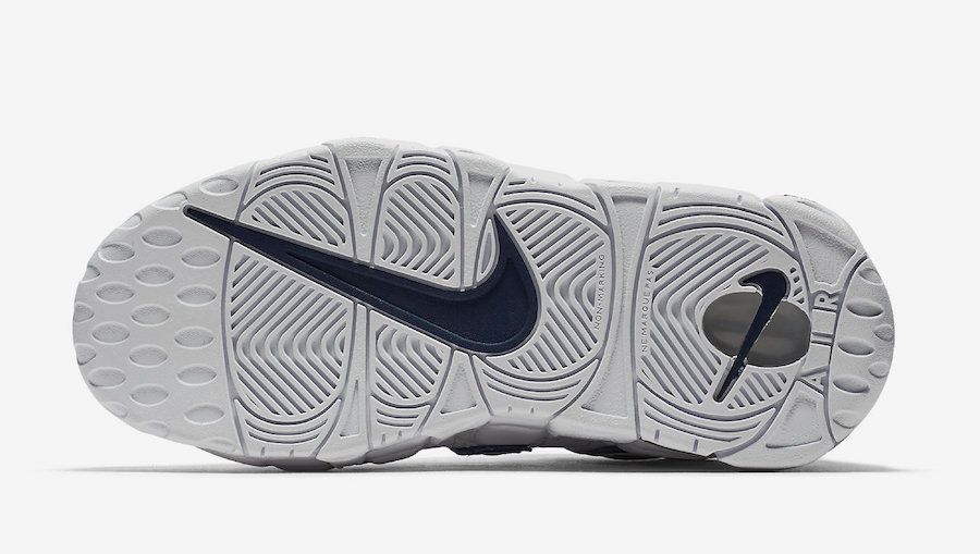 ナイキ エアモア アップテンポ ネイビー/ゴールド 6枚目