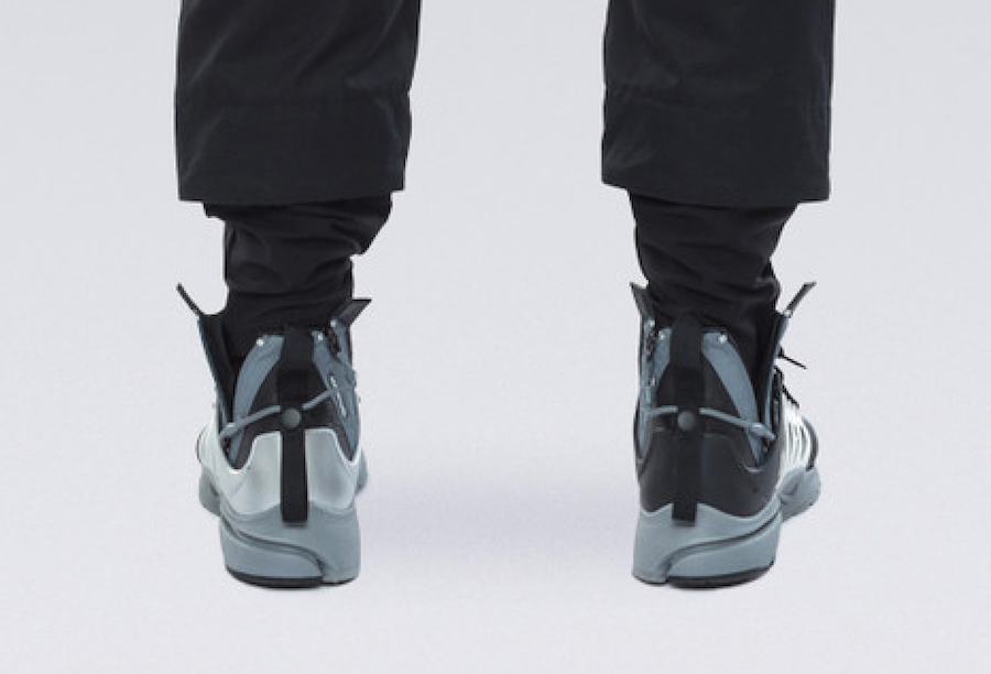 アクロニウム × ナイキ エアプレスト ミッド グレー/シルバー 4枚目