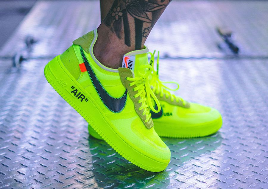 【スニダンで購入可】OFF-WHITE × NIKE AIR FORCE 1 VOLT 10枚目
