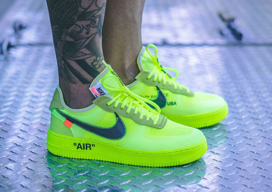 【スニダンで購入可】OFF-WHITE × NIKE AIR FORCE 1 VOLT 9枚目