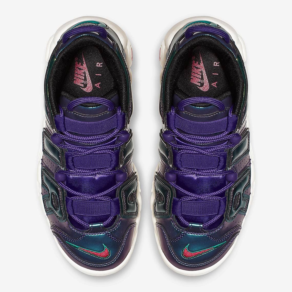 ナイキ エアモアアップテンポ イリデセントパープル 4枚目