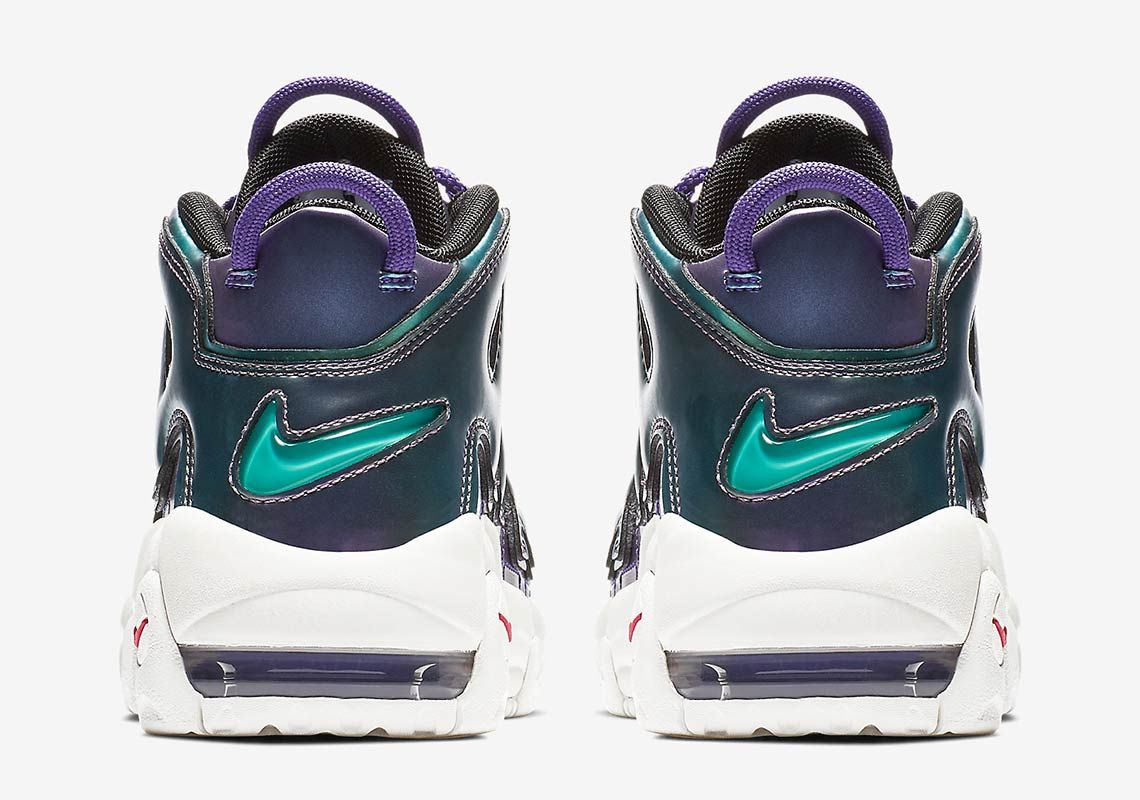 ナイキ エアモアアップテンポ イリデセントパープル 5枚目