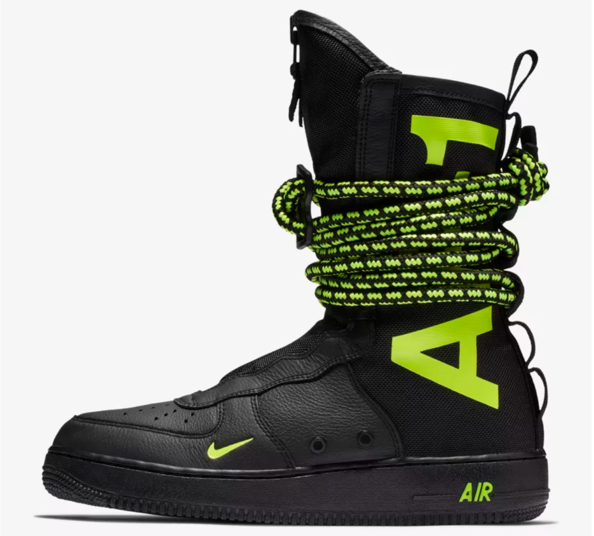  【リーク】NIKE SF AIR FORCE HIGH BLACK / VOLT 3枚目