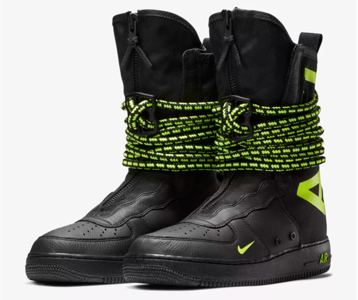  【リーク】NIKE SF AIR FORCE HIGH BLACK / VOLT 5枚目