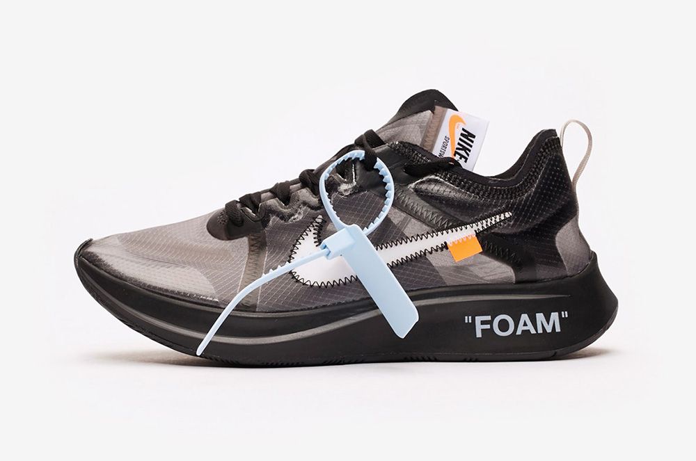 オフホワイト×ナイキ ズームフライ ブラック 2枚目