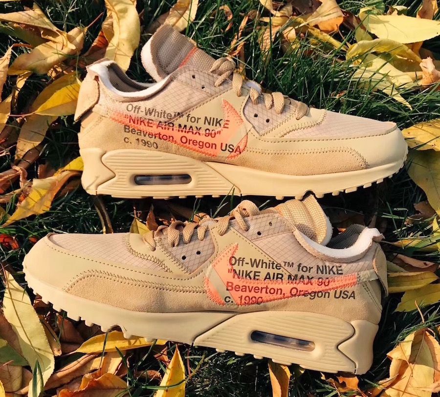 オフホワイト×ナイキ エアマックス90 デザートオレ(OFF-WHITE × NIKE AIR MAX 90 DESERT ORE)