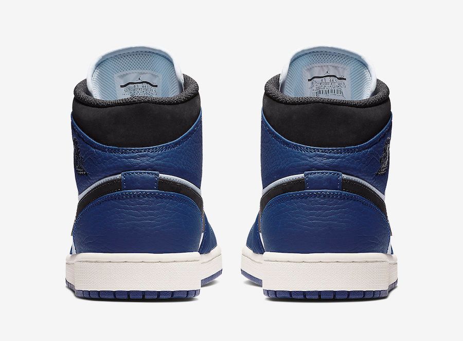 ナイキ エアジョーダン1 ミッド ネイビー/ブラック/レッド 5枚目