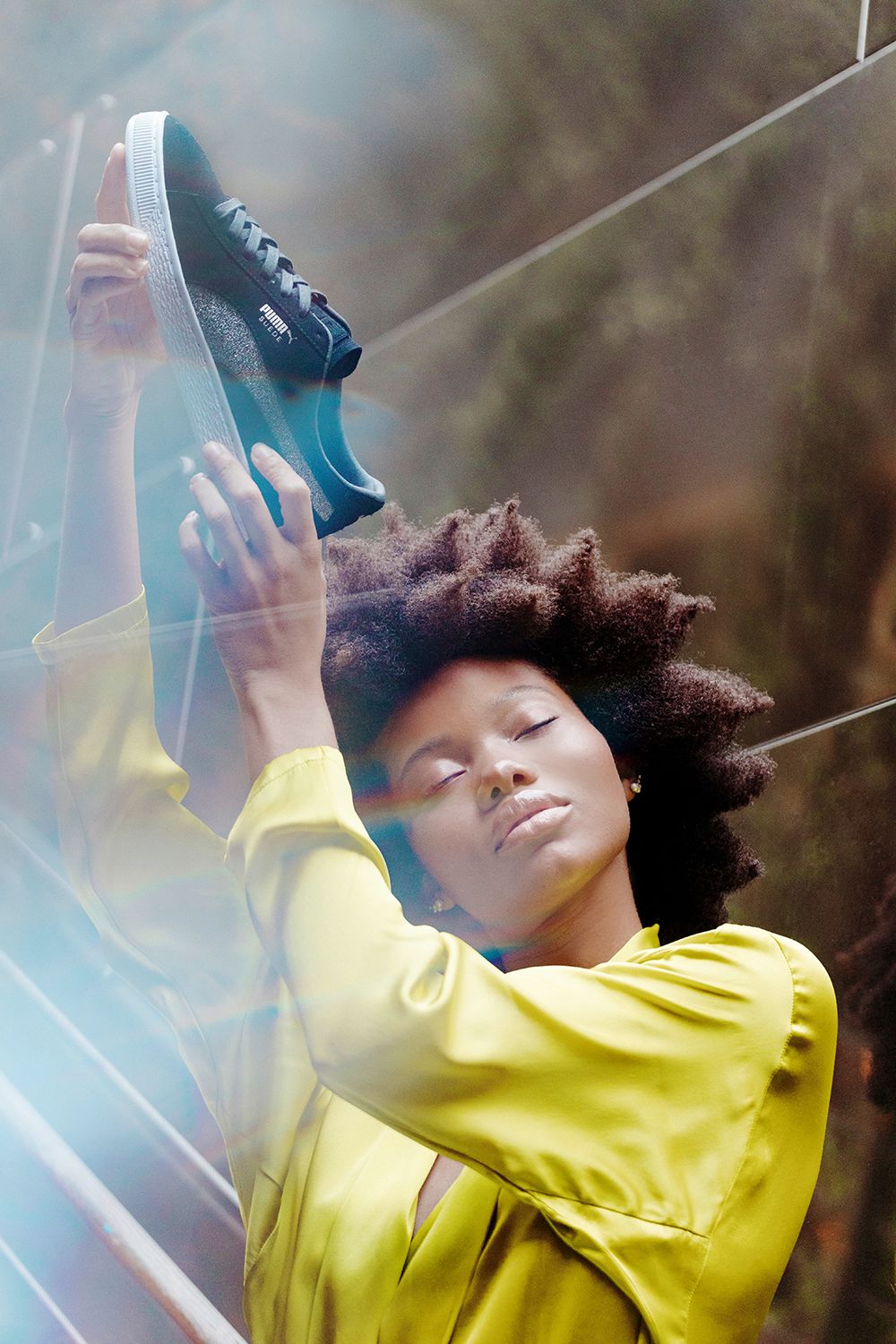 プーマ × スワロフスキー スエード 4枚目