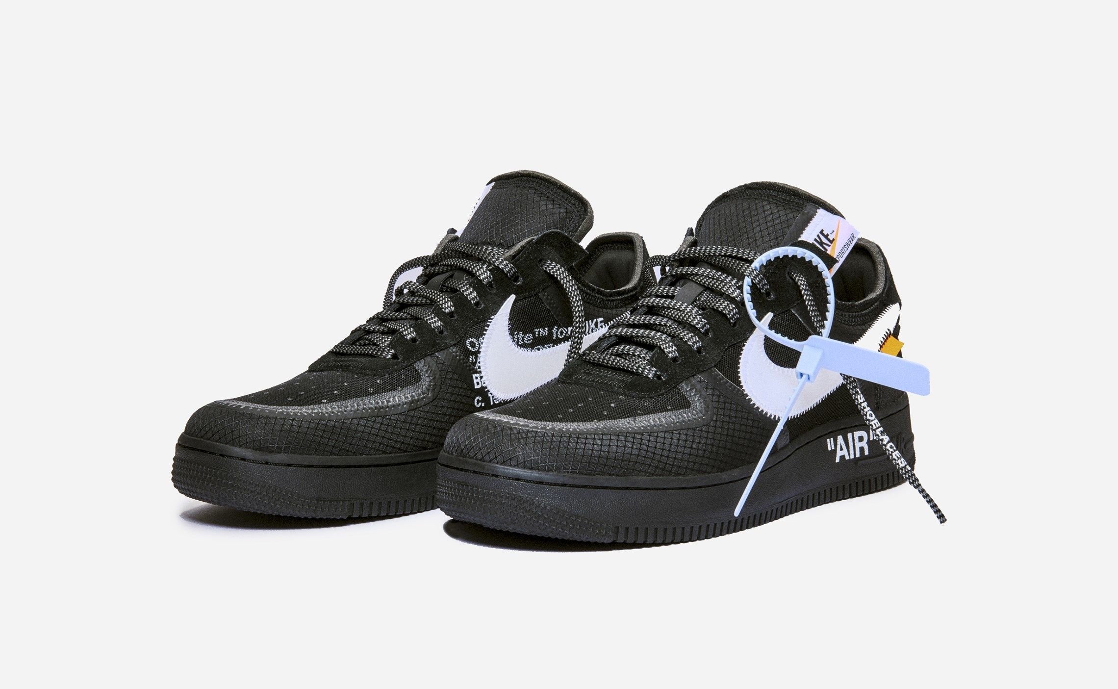 【スニダンで購入可】OFF-WHITE × NIKE AIR FORCE 1 LOW BLACK 2枚目