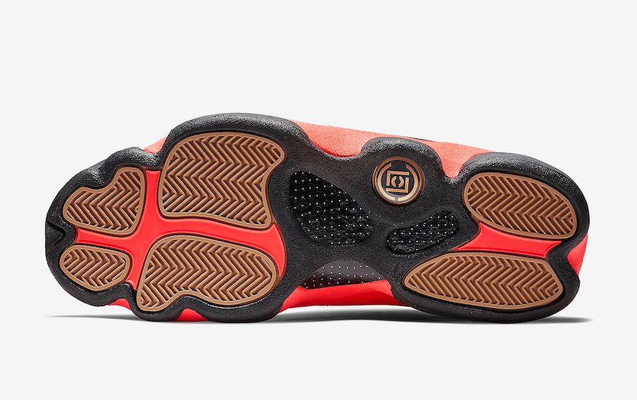 クロット × ナイキ エアジョーダン13 ロー ブラック/インフラレッド 6枚目