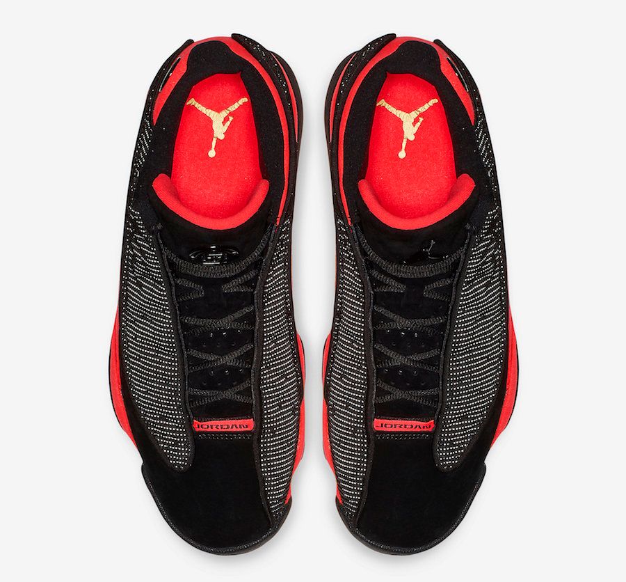 クロット × ナイキ エアジョーダン13 ロー ブラック/インフラレッド 4枚目