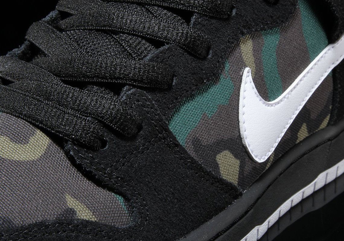 ナイキ SB ダンク ハイ プロ ブラック/カモフラ 5枚目