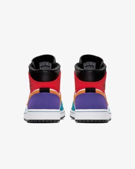 ナイキ エアジョーダン ミッド ホワイト/ブラック/ターボグリーン/ユニバーシティレッド 6枚目