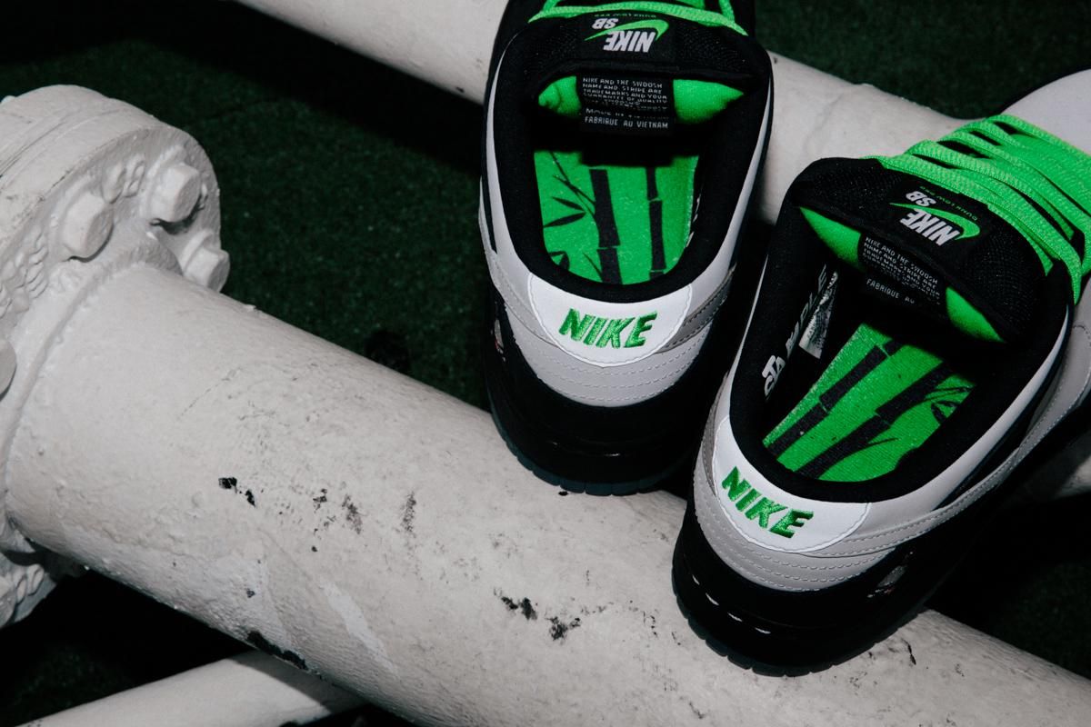 ステイプル×ナイキSB ダンク ロー ピジョン ブラック/ホワイト 10枚目