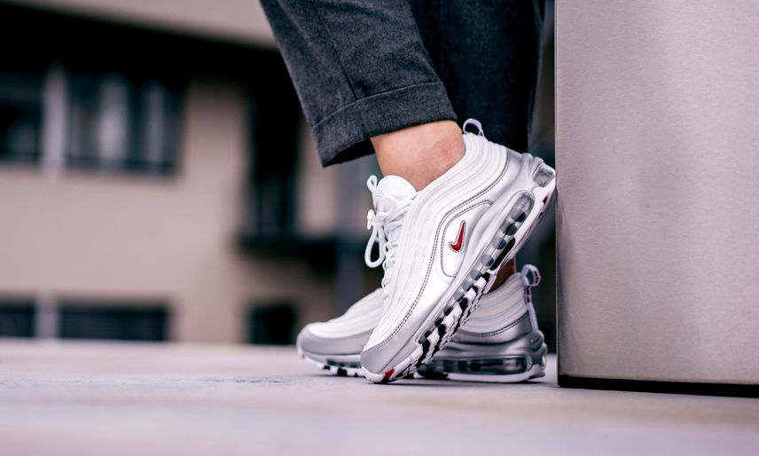 Nike air max 2025 97 silver and white
