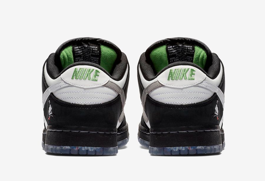 ステイプル×ナイキSB ダンク ロー ピジョン ブラック/ホワイト 6枚目