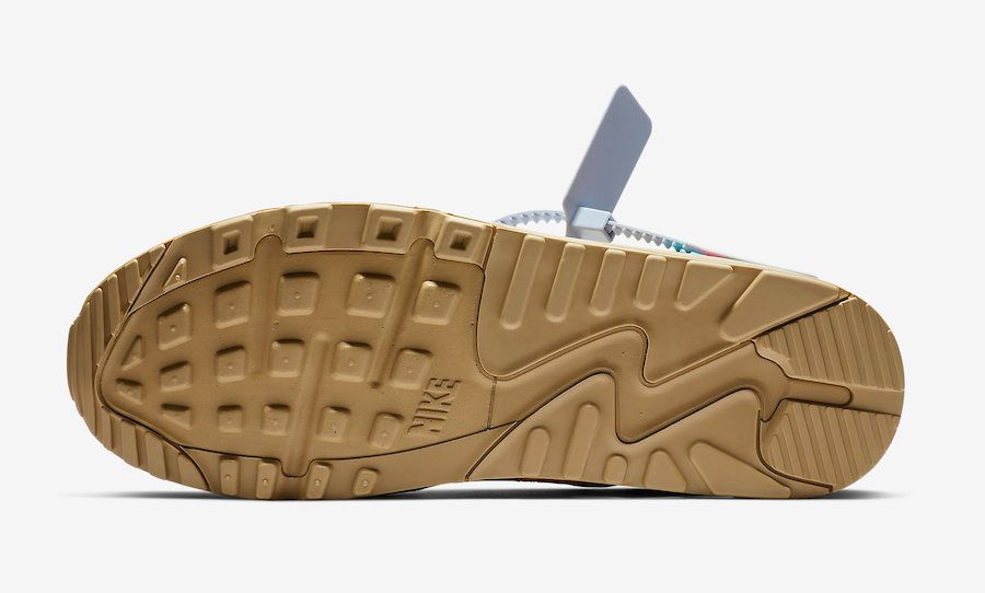 オフホワイト×ナイキ エアマックス90 デザートオレ 7枚目