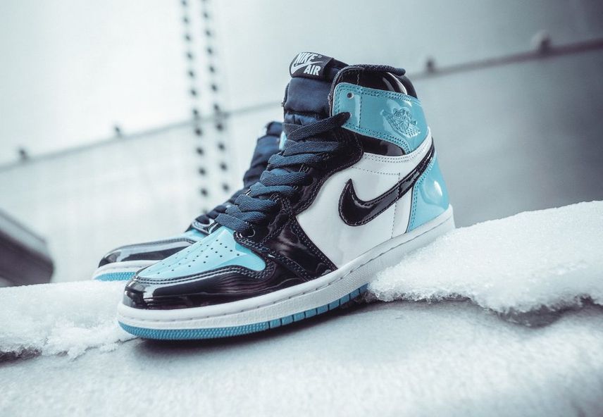 Air jordan 1 retro unc patent best sale