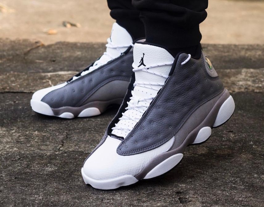 Air jordan 13 retro atmosphere grey black white best sale