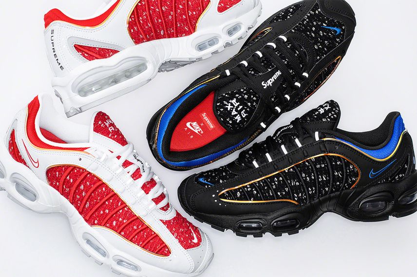 【3/23発売】SUPREME × NIKE AIR MAX TAILWIND 4 抽選/定価/販売店舗まとめ