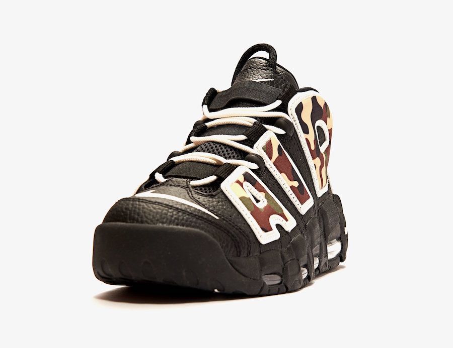 ナイキ エアモアアップテンポ ブラックカモ 2枚目