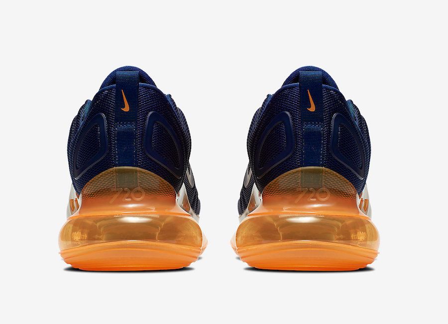 ナイキ エアマックス720 ミッドナイト ネイビー/レーザー オレンジ 4枚目