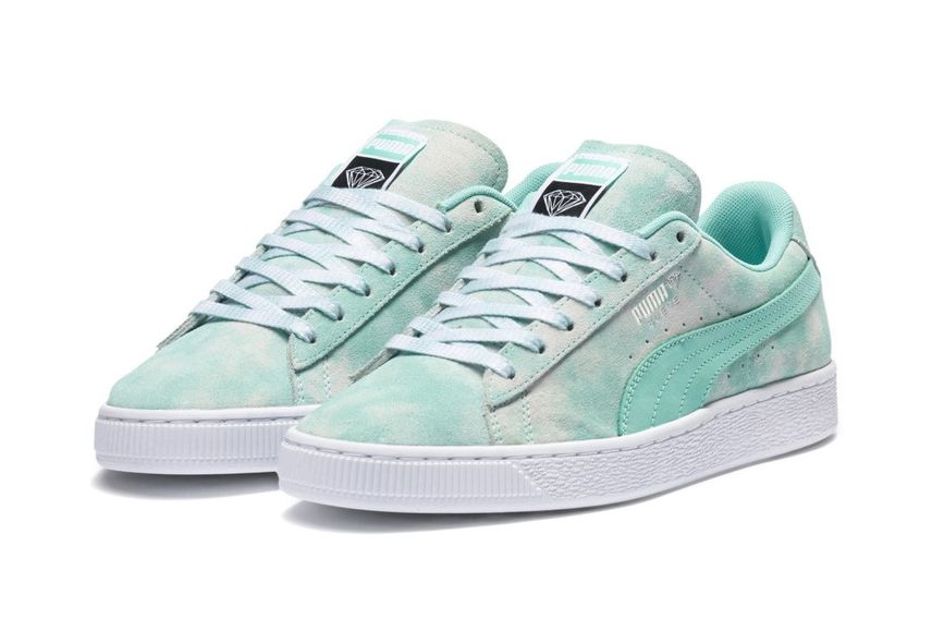 ダイアモンドサプライ × プーマ スウェード "ダイアモンドブルー"