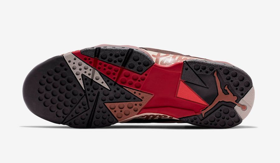 パタ × ナイキ エアジョーダン7 レトロ レッド/ベルベットブラウン 8枚目