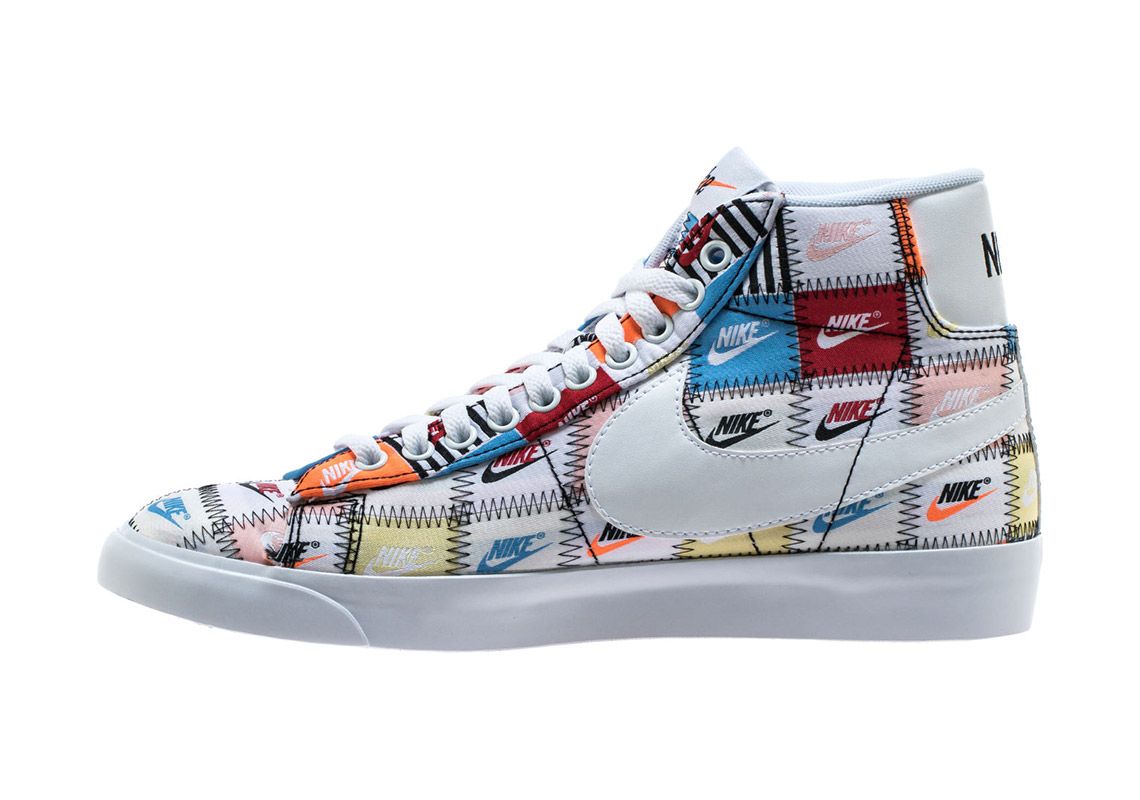 ナイキ ブレーザー ミッド パッチワーク "ホワイト" 4枚目